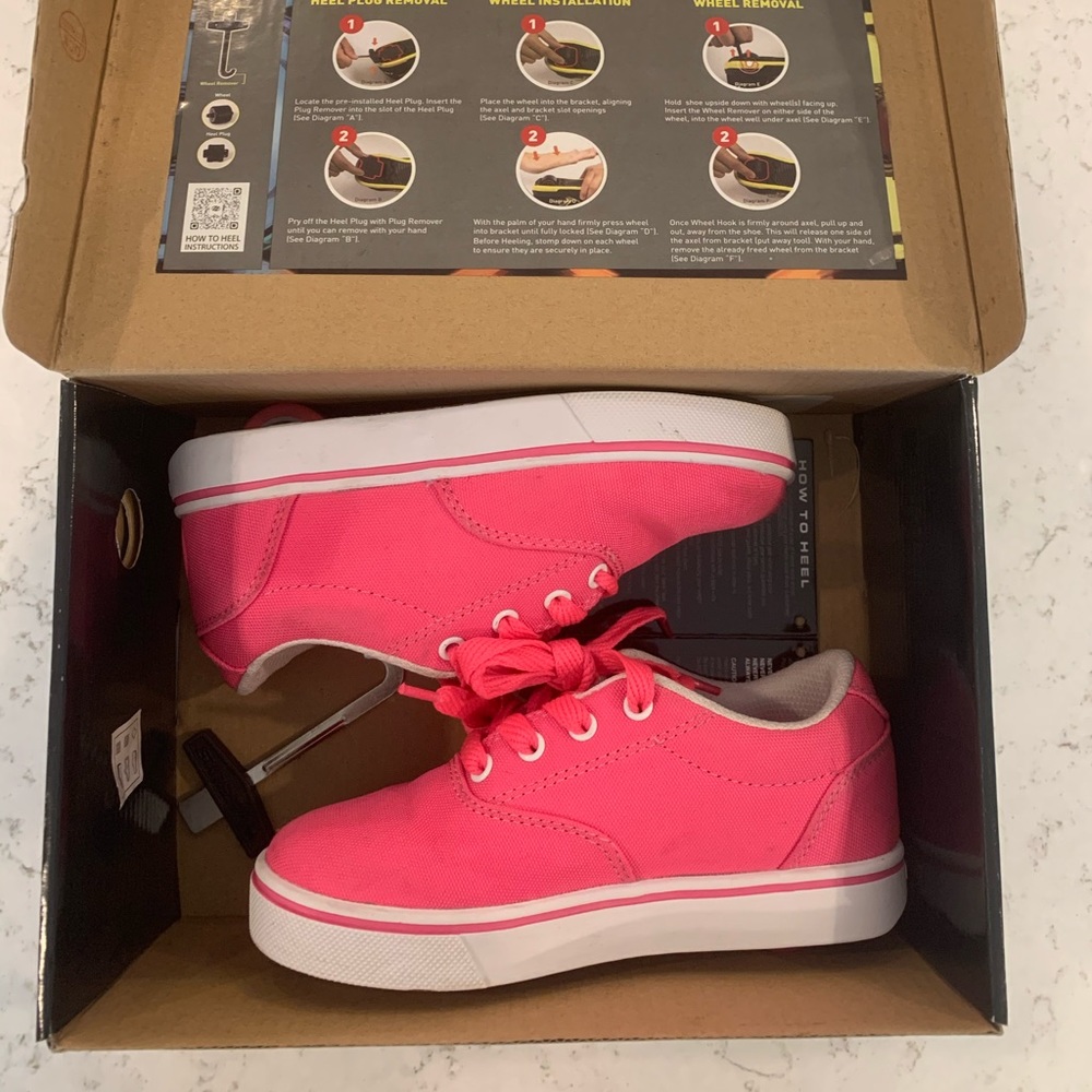 Pink size 1 Heelys
